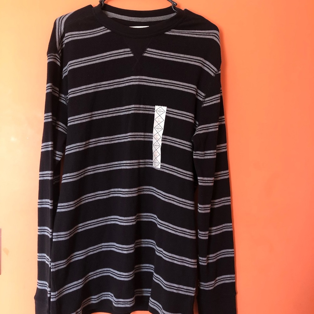 St. John’s gray stripe thermal shirt. XL...